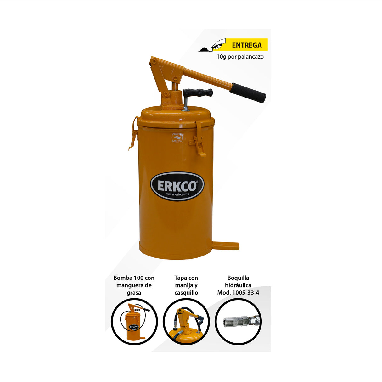 CUBETA PARA GRASA DE 13KILOS CILINDRICA