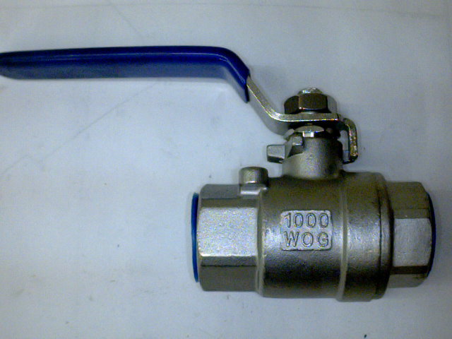 VALVULA DE BOLA ACERO INOX. 3/4 S/SEGURO