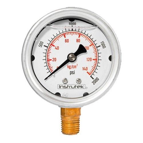 MANOMETRO 2-1/2 INF 0-2000 1/4 GLICERIN