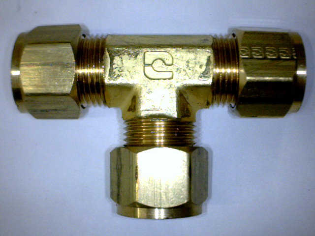 TEE UNION TUBO A TUBO, CENTRO PARA TUBO