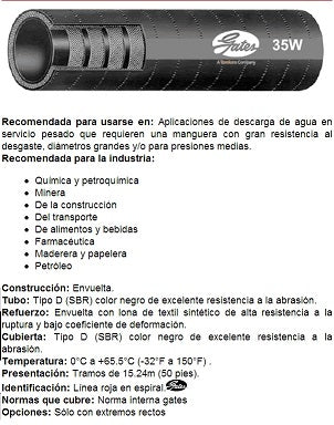 MANG. DESCARGA AGUA LIG. T 65/-0 LBS 30