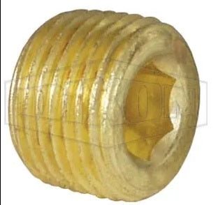 TAPON LLAVE ALLEN 1/4 NPT BRONCE