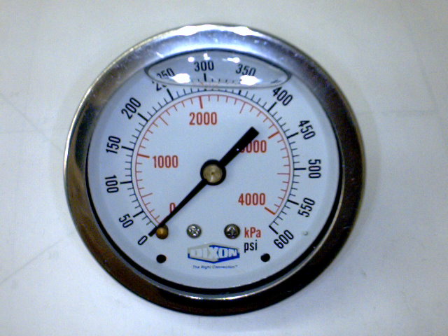 MANOMETRO 2-1/2 POST 0-600 1/4 GLICERIN