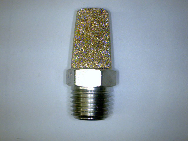 SILENCIADOR CONICO 1/4NPTBCE SINTERIZ