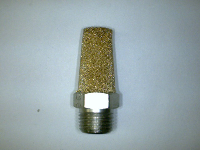 SILENCIADOR CONICO 1/8NPTBCE SINTERIZADO