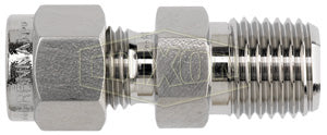 CONECTOR 1/4 TUBING  3/8NPT ACERO INOX