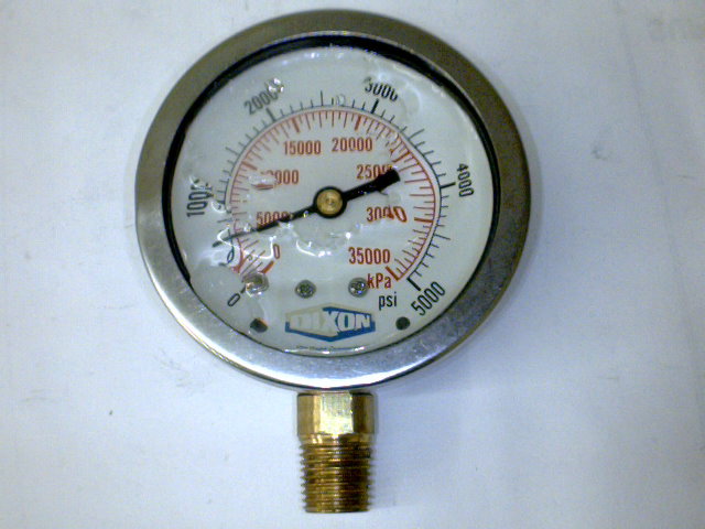 MANOMETRO 2-1/2  INF 0-5000 1/4 GLICERIN