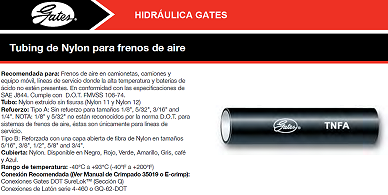 MANGERA FRENOS AIRE NYLON  2.5MM