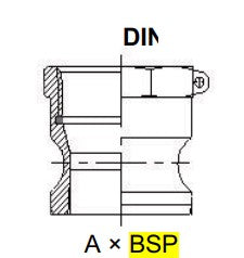 COPLE ALUMINIO PARTE A ROSCA BSP HONDA